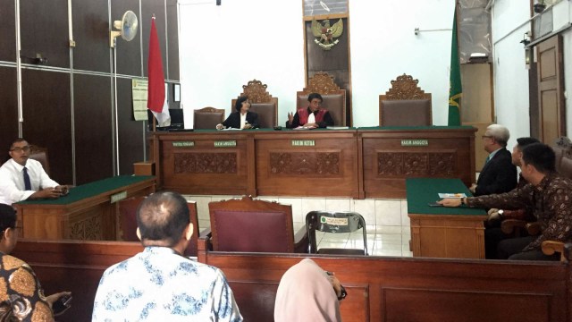 Sidang putusan Irwandi Yusuf di Pengadilan Negeri Jakarta Selatan. (Foto: Raga Imam/kumparan)