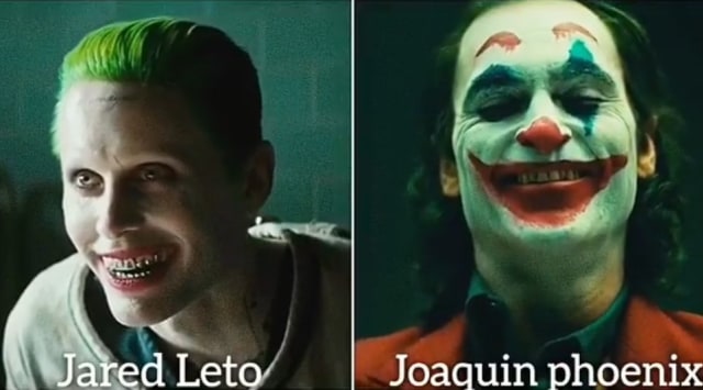 Joker versi Jared Leto dan Joaquin Phoenix (Foto: IG @fearofjoker)