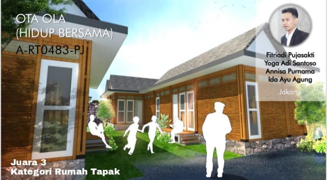 Salah Satu Pemenang  Sayembara Desain Rumah Tapak dan Rumah Susun Bersubsidi 2018 (Foto: Kementerian PUPR)