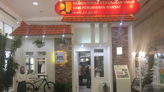 Pameran Rumah Instan Sederhana Sehat (Risha) Kemenpupr di JCC Jakarta, Selasa (26/9).  (Foto: Nurul Nur Azizah/kumparan)