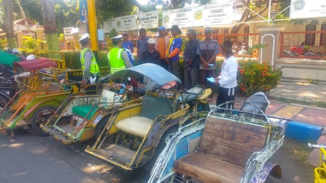 Becak Motor di Kota Probolinggo Diamankan Polisi