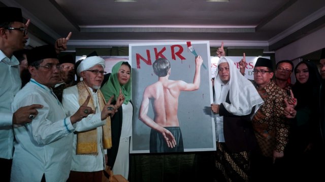 Konsorsiun Kader Gus Dur deklarasikan dukung paslon nomori urut 1 Joko Widodo dan Ma'ruf Amin. (Foto: Fanny Kusumawardhani/kumparan)