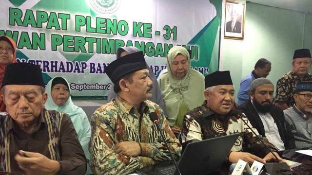 Ketua Umum Wantim MUI Din Syamsuddin Rapat Pleno Ke-31 Dewan Pertimbangan MUI (Foto: Yuana Fatwalloh/kumparan)