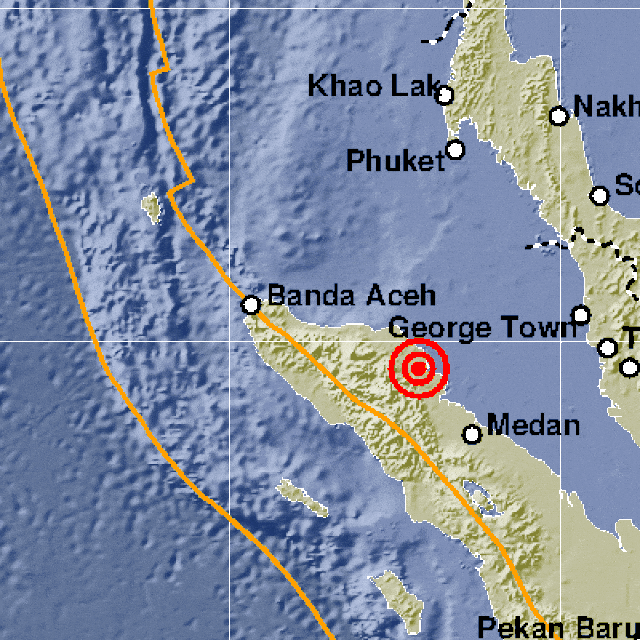 Peta lokasi gempa di Aceh (Foto: Dok. BMKG)