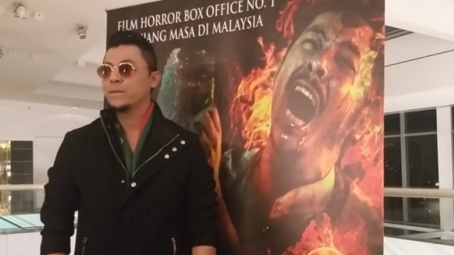 Syamsul Yusof di konferensi pers film 'Munafik 2' di CGV Grand Indonesia, Jakarta, Rabu (26/9/2018). (Foto: Sarah Yulianti Purnama/kumparan)