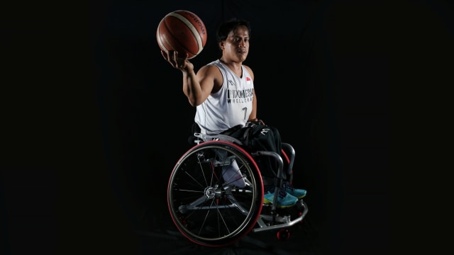 Atlet basket difabel Indonesia, Arifin usai latihan di Solo. (Foto: Aditia Noviansyah/kumparan)