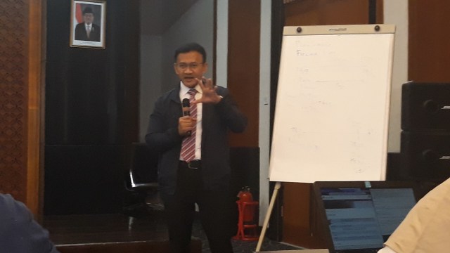 Kepala Departemen Pengelolaan Moneter Bank Indonesia (BI), Nanang Hendarsah, Kamis (27/9/2018). (Foto: Nicha Muslimawati/kumparan)