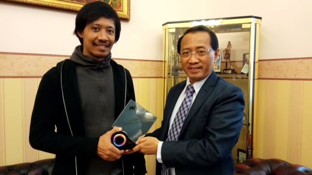 Pelajar Indonesia juara 3 video mapping di Moskow (Foto: Istimewa)
