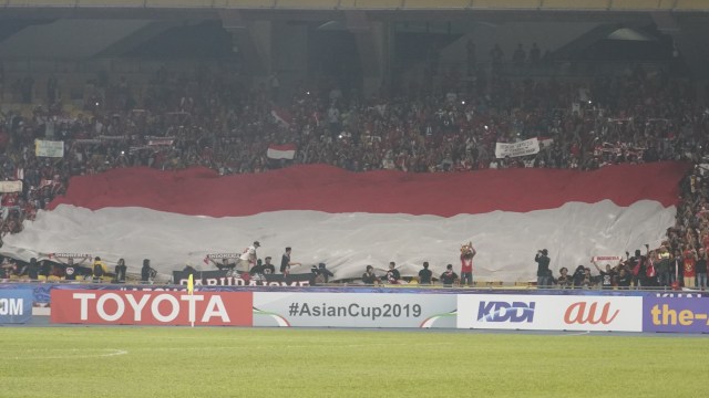 Suporter Indonesia di laga Timnas U-16 vs India. (Foto: Dok. AFC)