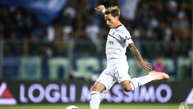 Pencetak gol pertama Milan, Lucas Biglia. (Foto: Twitter @acmilan)