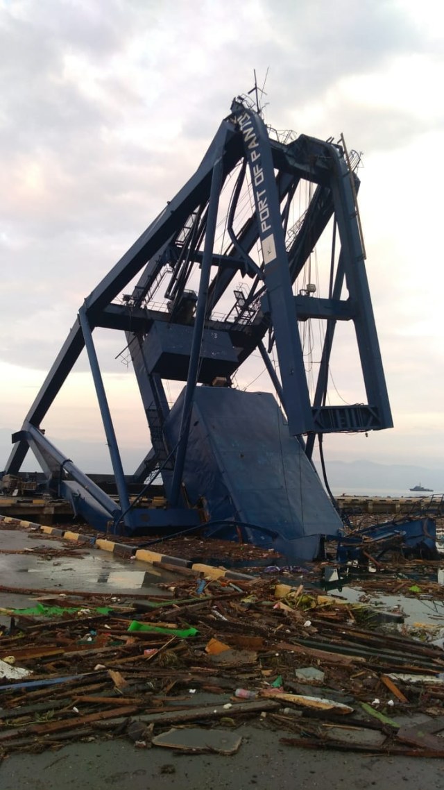 Sejumlah fasilitas sarana dan prasana di Pelabuhan di wilayah Sulawesi Tengah mengalami kerusakan akibat gempa bumi (Foto: Dok ditjenhubla)