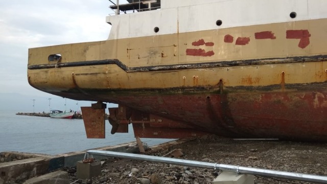 Sejumlah fasilitas sarana dan prasana di Pelabuhan di wilayah Sulawesi Tengah mengalami kerusakan akibat gempa bumi (Foto: Dok ditjenhubla)