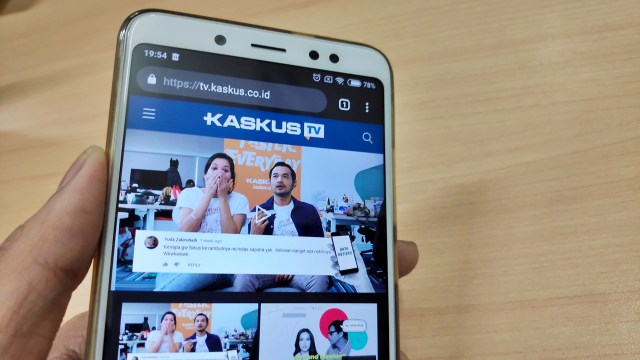Platform streaming video terbaru, Kaskus TV. (Foto: Jofie Yordan/kumparan)