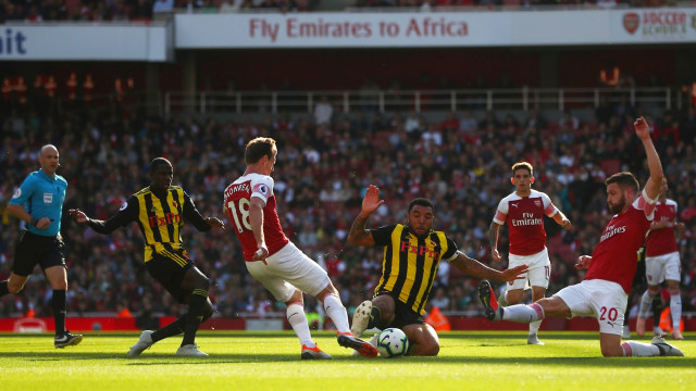 Arsenal vs Watford di pertandingan Premier League 2018/19. (Foto: REUTERS/Hannah McKay )