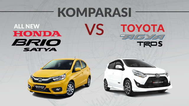 Komparasi Honda Brio Satya vs Toyota Agya (Foto:  Sabryna Putri Muviola/kumparan)