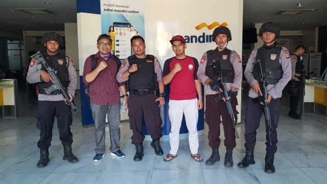 Bank Mandiri Palu Sam Ratulangi sudah aktif beroperasi, Senin (1/10/2018). (Foto: Dok. Bank Mandiri)