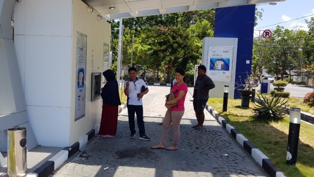 Bank Mandiri Palu Sam Ratulangi sudah aktif beroperasi, Senin (1/10/2018). (Foto: Dok. Bank Mandiri)