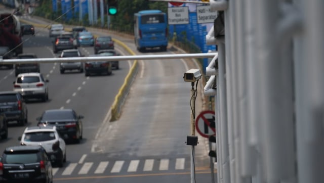Uji coba tilang CCTV atau Electronic Law Enforecement (ETLE) dilaksanakan di Jalan Sudirman dan Thamrin. Foto: Nugroho Sejati/kumparan