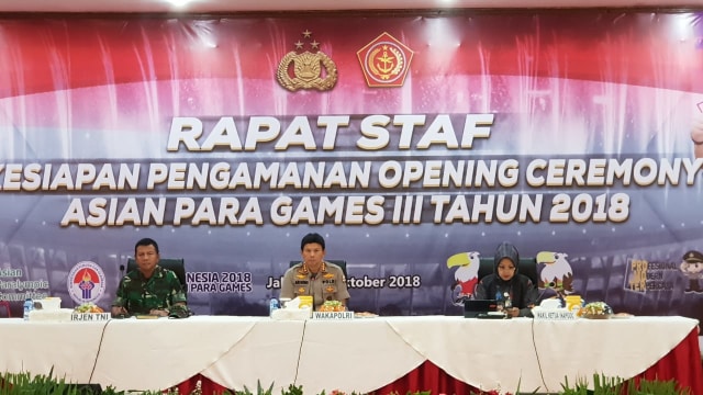 Wakapolri Buka Rapat Persiapan Asian Para Games di BPMJ (Foto: Fadjar Hadi)
