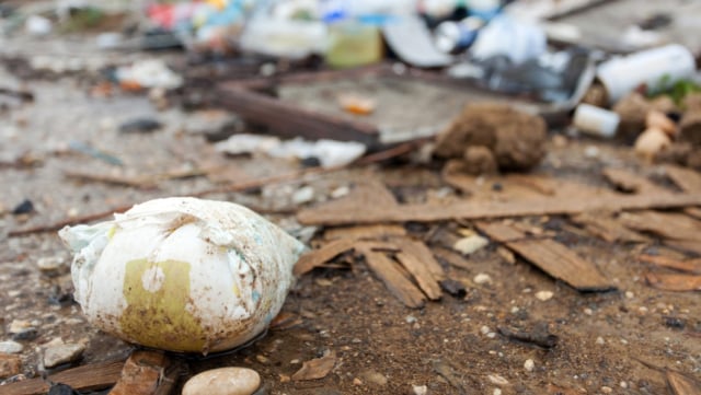 Sampah popok dalam kondisi tergulung perekat (Foto: Shutterstock)