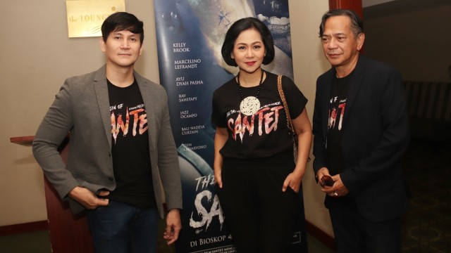 Marcelino Lefrandt, Ayu Dyah Pasha, dan Ray Sahetapy.
 (Foto: Munady Widjaja)