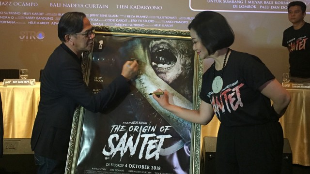 Konferensi pers Film ‘The Origin Of Santet’. (Foto: Maria Gabrielle Putrinda/kumparan)