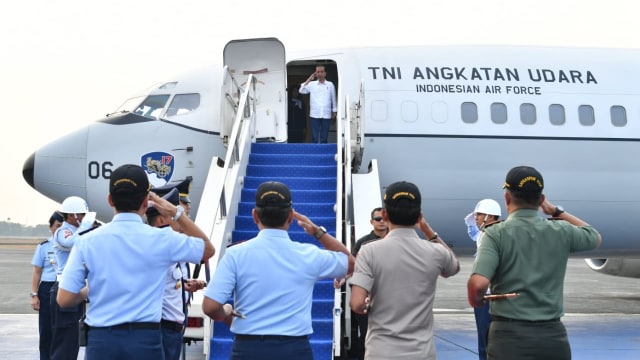 Presiden Joko Widodo Bertolak ke Palu, Sulawesi Tengah. (Foto: Dok. Biro Pers Setpres)