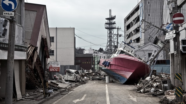 Kondisi kota mati di Fukushima, Jepang. (Foto: Shutterstock)