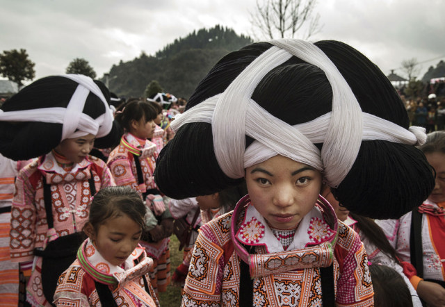 Potret Wanita Suku Miao di China  Foto: Flickr / giovanni bohorquez
