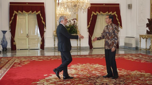 Jokowi Terima Chief Executive Afghanistan Dr Abdullah Abdullah. (Foto: Yudhistira Amran Saleh/kumparan)