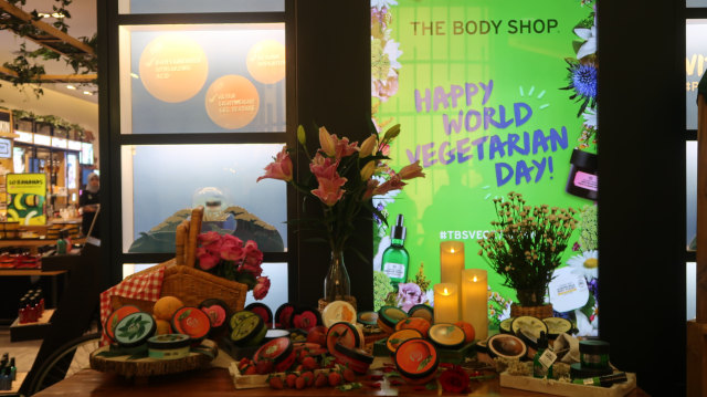 The Body Shop rayakan Hari Vegetarian Sedunia (Foto: Intan Kemala Sari/kumparan)