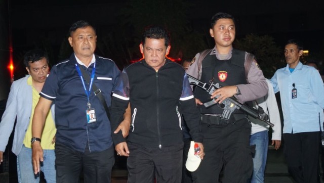 Wali Kota Pasuruan Setiyono tiba di KPK, Jumat (5/10). (Foto: Nugroho Sejati/kumparan)
