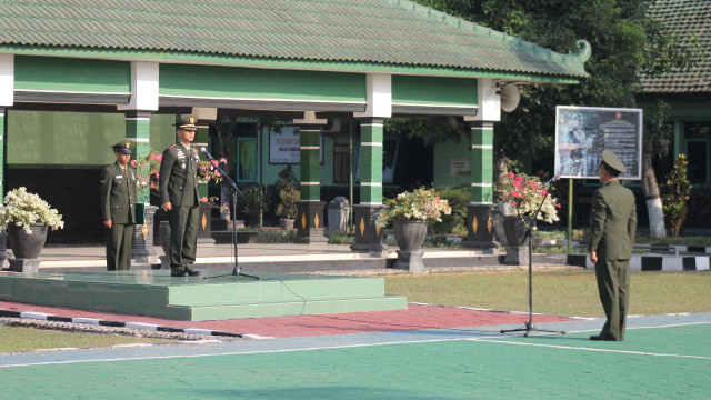 Upacara Peringatan HUT ke 73 TNI, Digelar di Markas Kodim Bojonegoro 