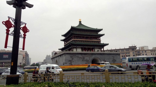 Bell Tower  di Kota Xi'an. (Foto: Salmah Muslimah/kumparan)