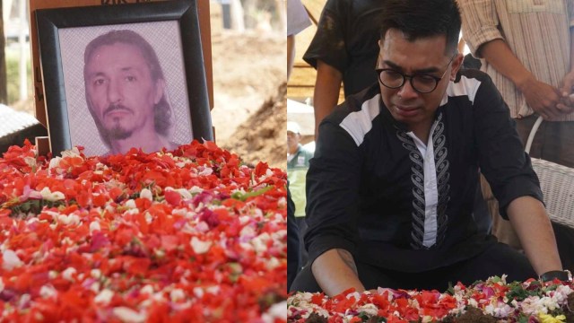 Proses pemakaman aktor senior Rudy Wowor. (Foto: Irfan Adi Saputra/kumparan)