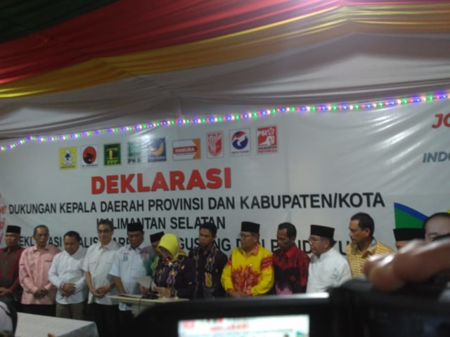 12 Kepala Daerah di Kalsel Deklarasi Dukung Jokowi-Maruf