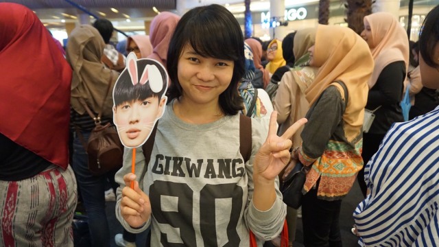 Diah Permana, fans boyband K-Pop Highlight. (Foto: Masajeng Rahmiasri/kumparan)