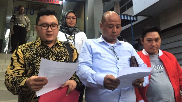 Farhat Abbas dilaporkan oleh Presidium Gerakan Pengacara Nusantara di Polda Metro Jaya. (Foto: Ferry Fadhlurrahman/kumparan)