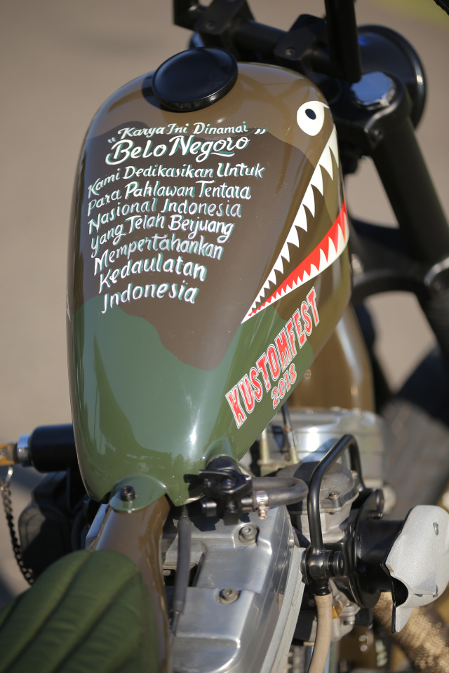 Harley-Davidson Sportster Evolution hasil modifikasi 'Belo Negoro' (Foto: dok. Kustomfest 2018)