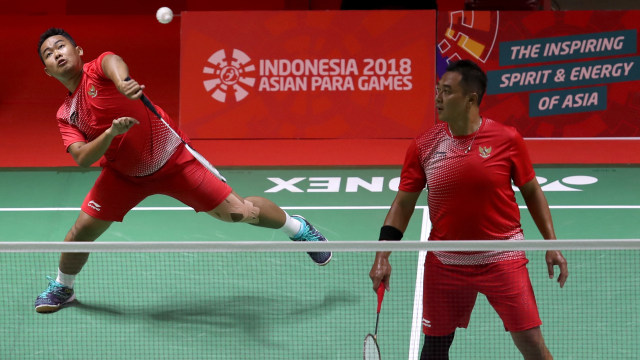 Atlet bulu tangkis Indonesia di Asian Para Games 2018. (Foto: Jakartaa Post/INAPGOC/Intan Ayudhia)
