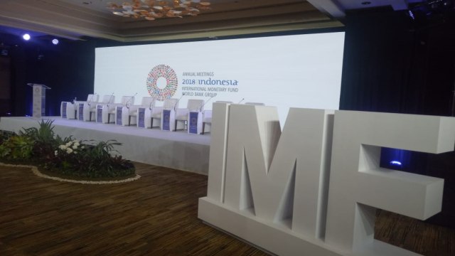 Plenary Hall untuk Annual Meeting IMF-WB, Nusa Dua, Bali. (Foto: Nicha Muslimawati/kumparan)