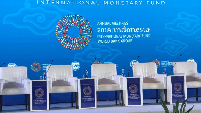Plenary Hall untuk Annual Meeting IMF-WB, Nusa Dua, Bali. (Foto: Nicha Muslimawati/kumparan)