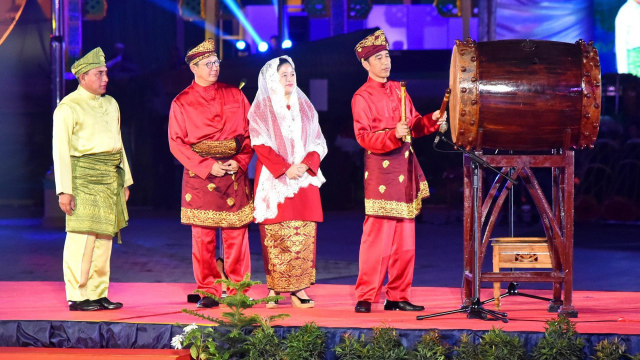 Jokowi di Acara MTQ Nasional di Medan, Sumatera Utara (Foto: Dok. Humas Pemprov Sumut)