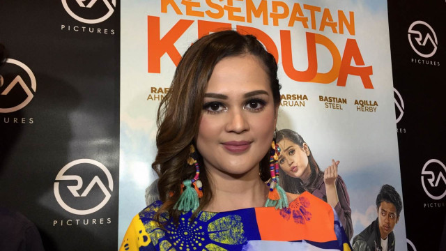 Cut Meyriska saat jumpa pers Film ‘Kesempatan Keduda’. (Foto: Maria Gabrielle Putrinda/kumparan)