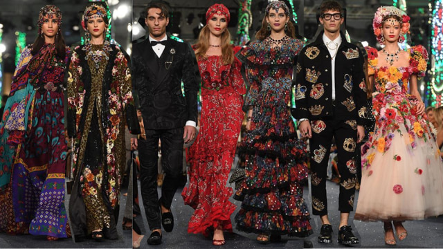 Fashion Show Dolce & Gabbana di Dubai. (Foto: Instagram/@dolcegabbana)