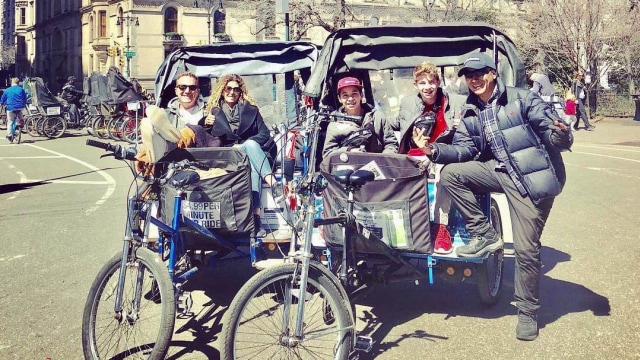 Becak di New York. (Foto: Instagram/@nycpedicabs)