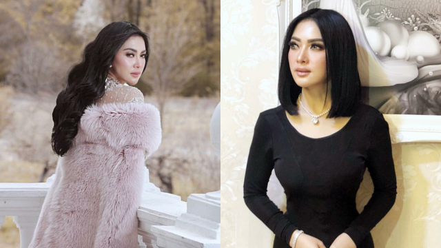 Before-after Syahrini, sebelum dan sesudah rambut pendek. (Foto: Instagram @princessyahrini.)