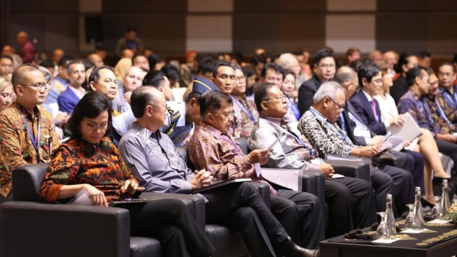 Suasana Dialog Tingkat Tinggi tentang Pembiayaan dan Asuransi Risiko Bencana Di Indonesia, Rabu (10/10/2018). (Foto: Helmi Afandi Abdullah/kumparan)