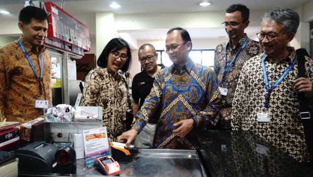 Uji coba Quick Response Indonesia Standard (QRIS) Code di Nusa Dua, Bali, Rabu (10/10/2018). (Foto: Helmi Afandi Abdullah/kumparan)