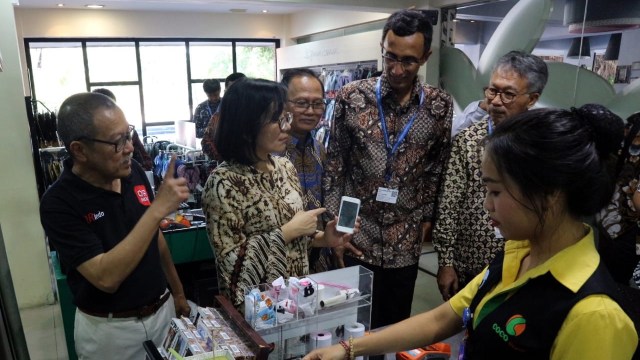 Uji coba Quick Response Indonesia Standard (QRIS) Code di Nusa Dua, Bali, Rabu (10/10/2018). (Foto: Helmi Afandi Abdullah/kumparan)